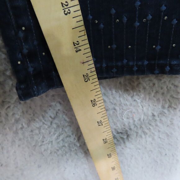 NYDJ Not Your Daughters Jeans 14 Blue Sheri Bling Ankle Lift Tuck Technology - Picture 6 of 11